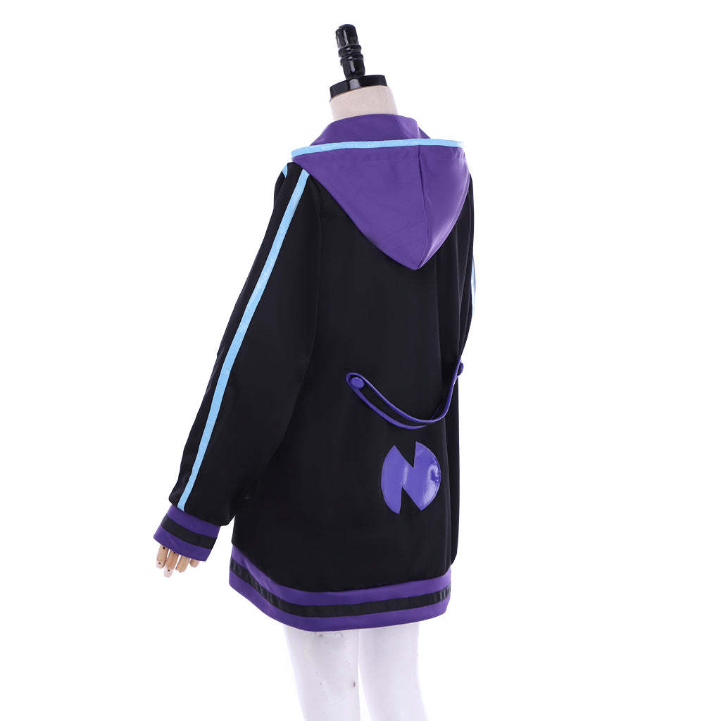 Purple Heart Hoodie Cosplay Costume - Hyperdimension Neptunia Official Outfit-Astricos