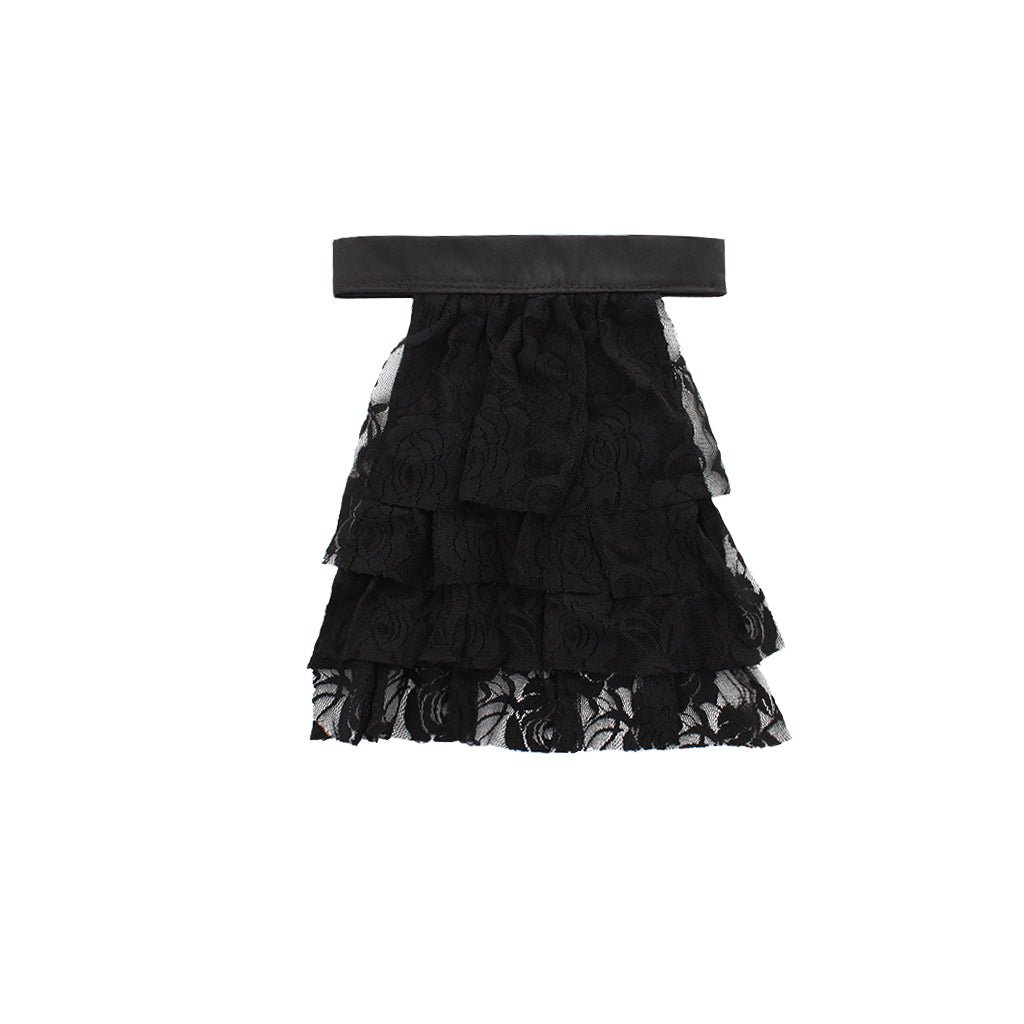 Victorian Black Lace Detachable Collar - Elegant Cosplay & Gothic Accessory-Astricos