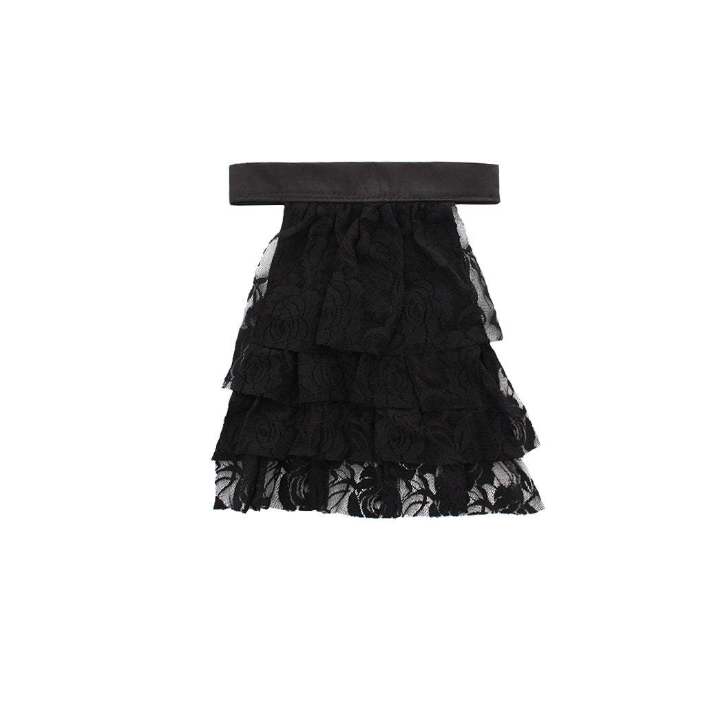 Victorian Black Lace Detachable Collar - Elegant Cosplay & Gothic Accessory-Astricos