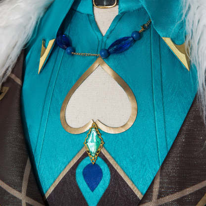 Honkai Star Rail Aventurine Cosplay Costume Wig & Earrings Set | Authentic Game Cosplay Accessories-Astricos