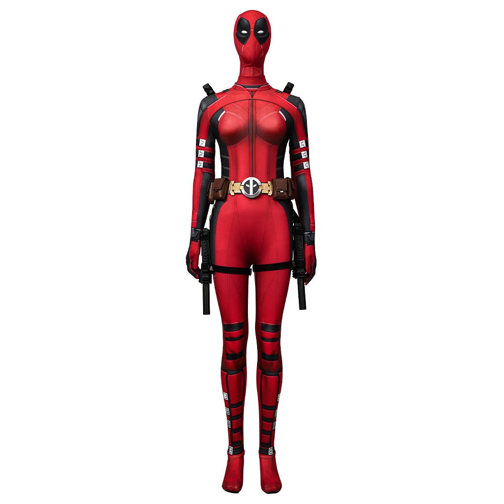Deadpool 3 Deadpool & Wolverine Kidpool Wade Wilson Cosplay Hoodie – Women Version - Astricos