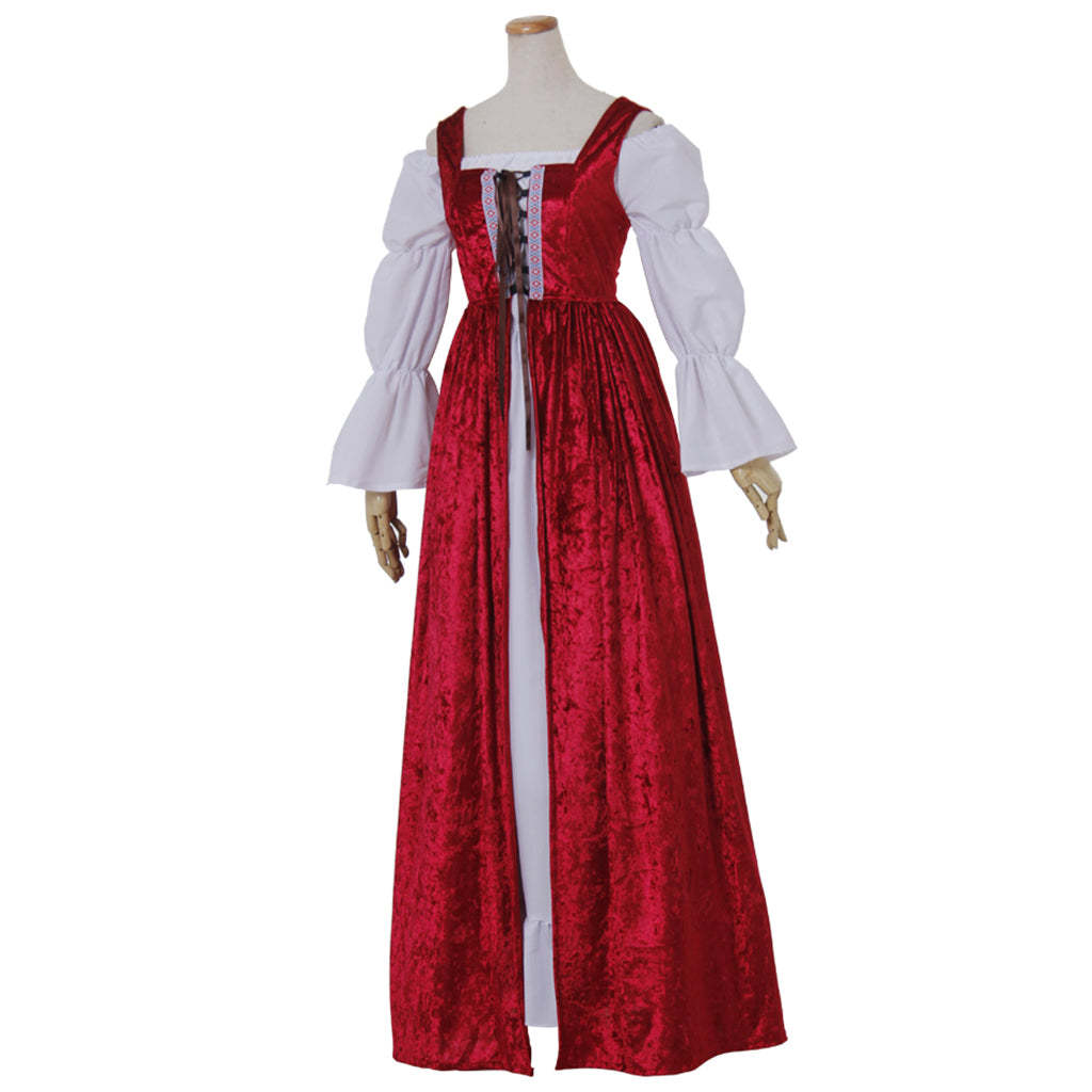 Vintage Medieval Halloween Cosplay Costume - Gothic Marie Antoinette Dress for Witch & Vampire Themes-Astricos