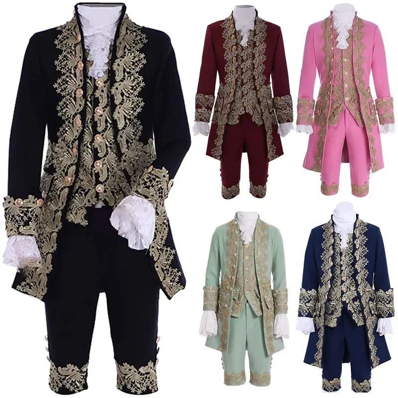 Deluxe Victorian King Prince Costume for Men – Royal Theater Cosplay Suit | Astricos-Astricos