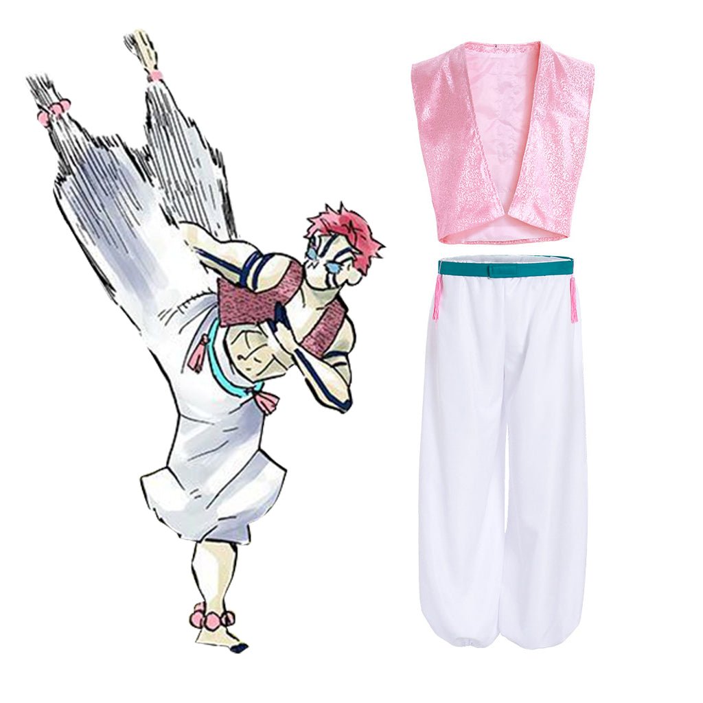 Demon Slayer Akaza Komiji Cosplay Costume - Premium Anime Cosplay Outfit-Astricos