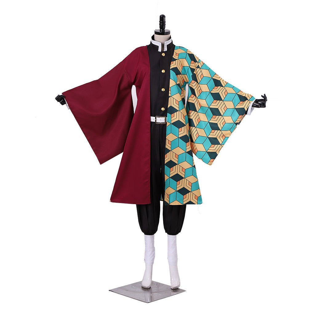 Authentic Demon Slayer Giyuu Tomioka Cosplay Kimono Robe Outfit-Astricos