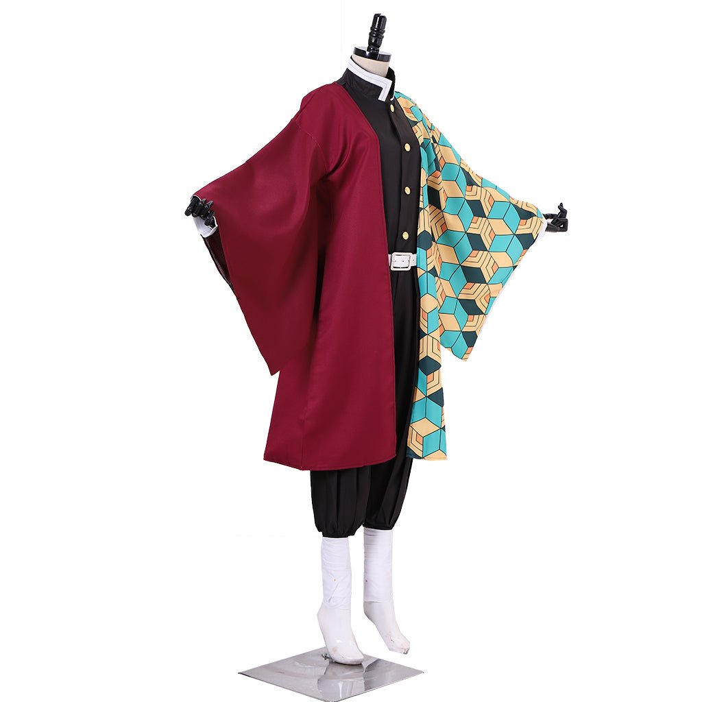 Authentic Demon Slayer Giyuu Tomioka Cosplay Kimono Robe Outfit-Astricos