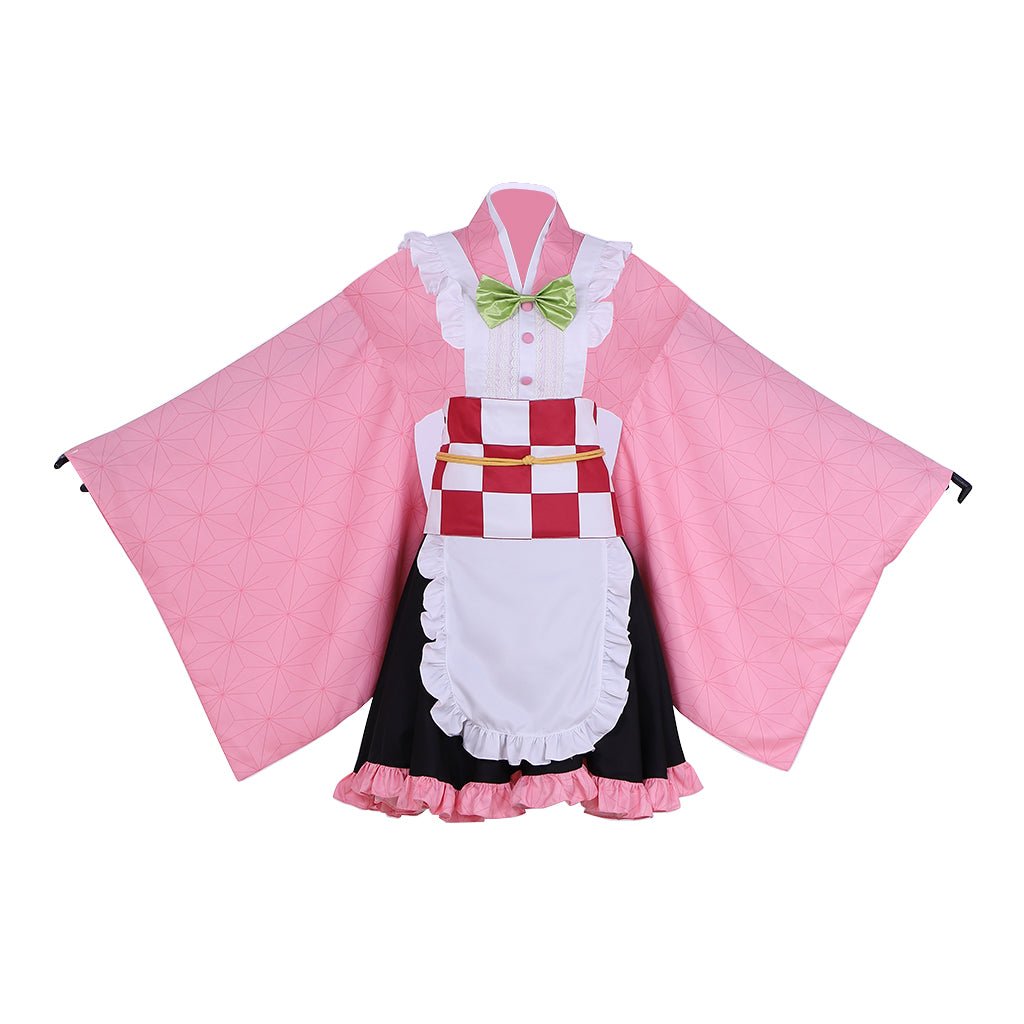 Demon Slayer Kamado Nezuko Maid Cosplay Costume - Anime-Inspired Fancy Dress-Astricos