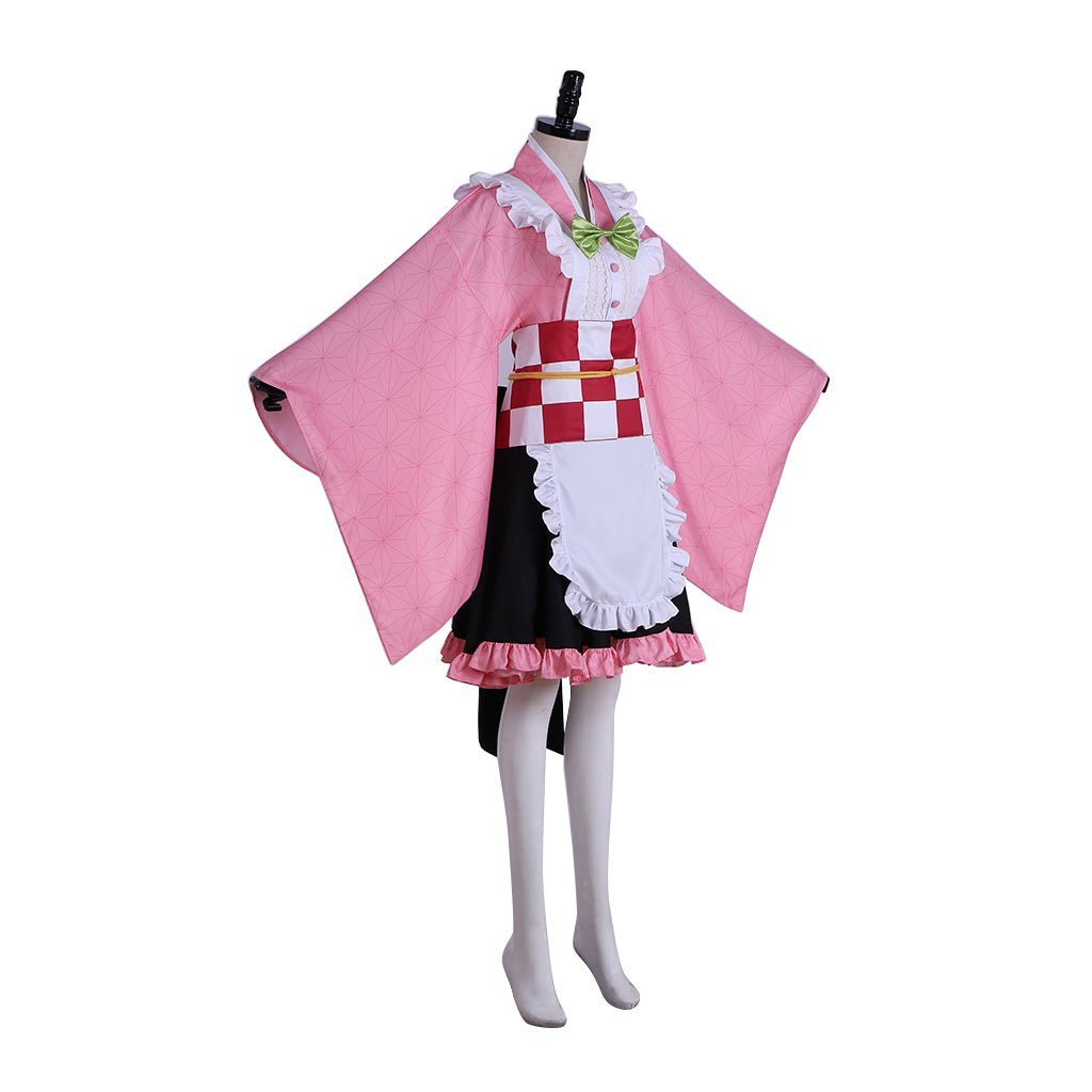 Demon Slayer Kamado Nezuko Maid Cosplay Costume - Anime-Inspired Fancy Dress-Astricos