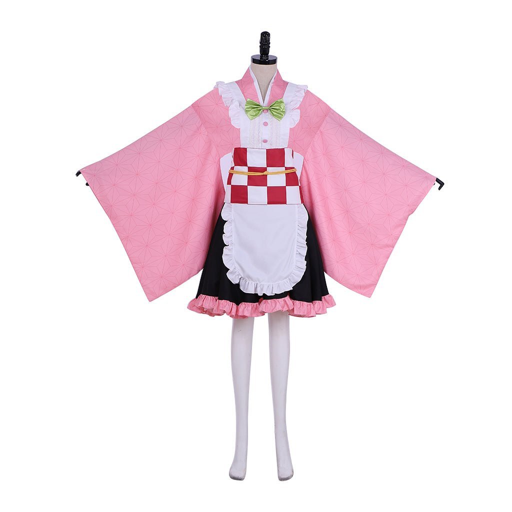 Demon Slayer Kamado Nezuko Maid Cosplay Costume - Anime-Inspired Fancy Dress-Astricos