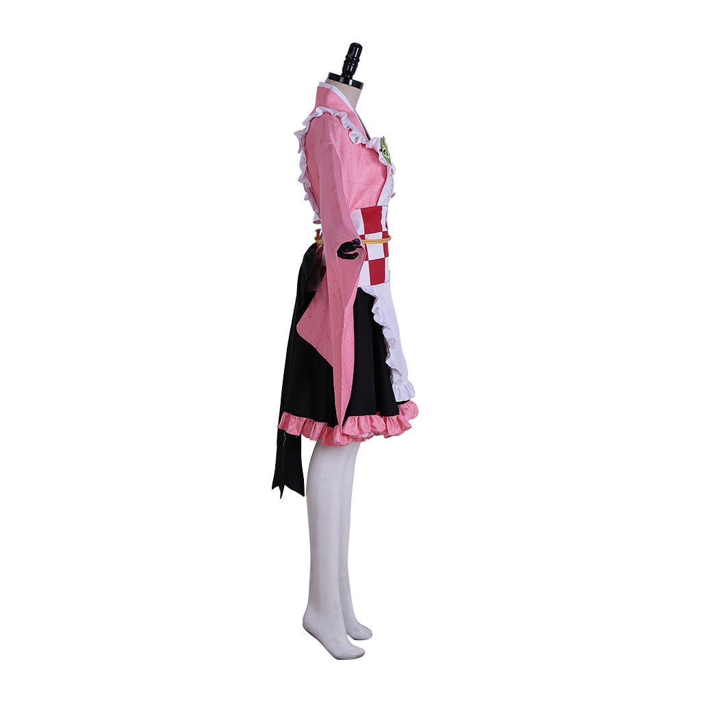 Demon Slayer Kamado Nezuko Maid Cosplay Costume - Anime-Inspired Fancy Dress-Astricos