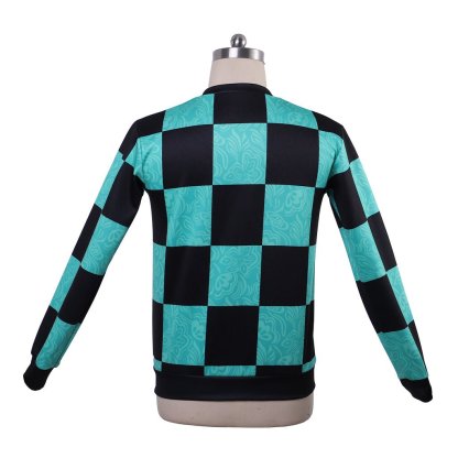 Demon Slayer Kamado Tanjirou Cosplay Zip-Up Jacket – Anime Costume Coat | Astricos-Astricos