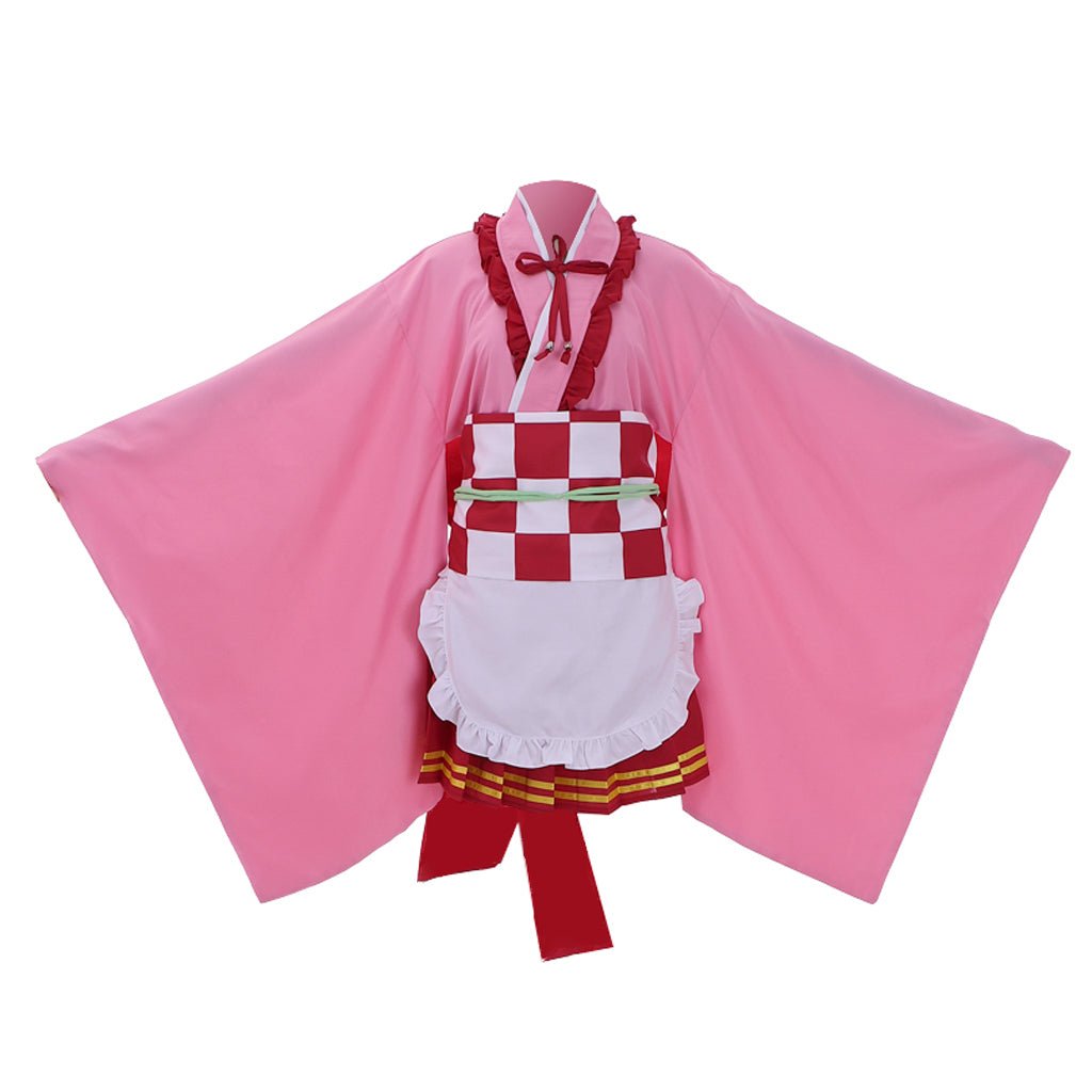 Kanroji Mitsuri Cosplay Costume - Demon Slayer Kimono Lolita Dress | Astricos-Astricos