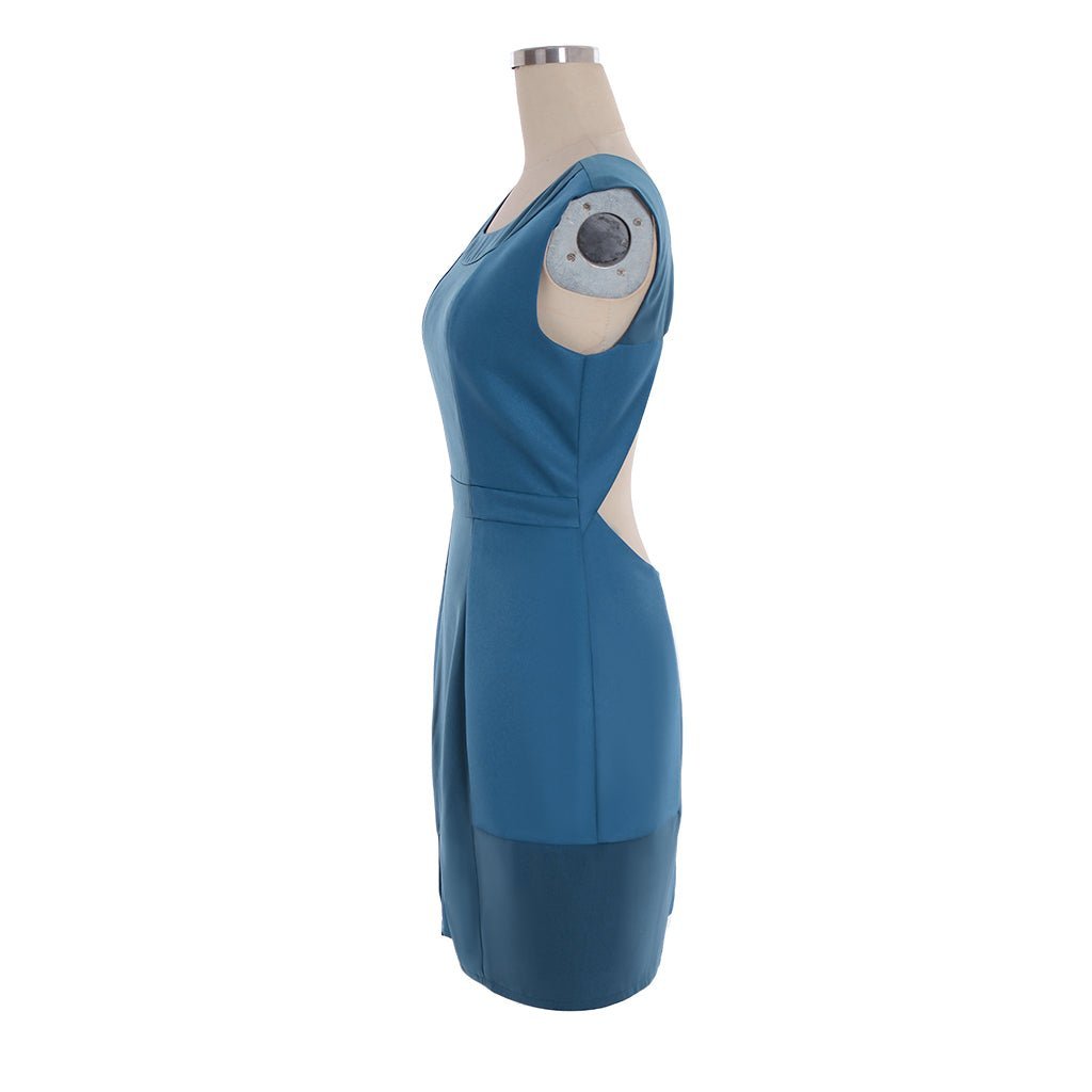 Custom-Made Detroit: Become Human Chloe Cosplay Costume - Blue Dress Full Set-Astricos
