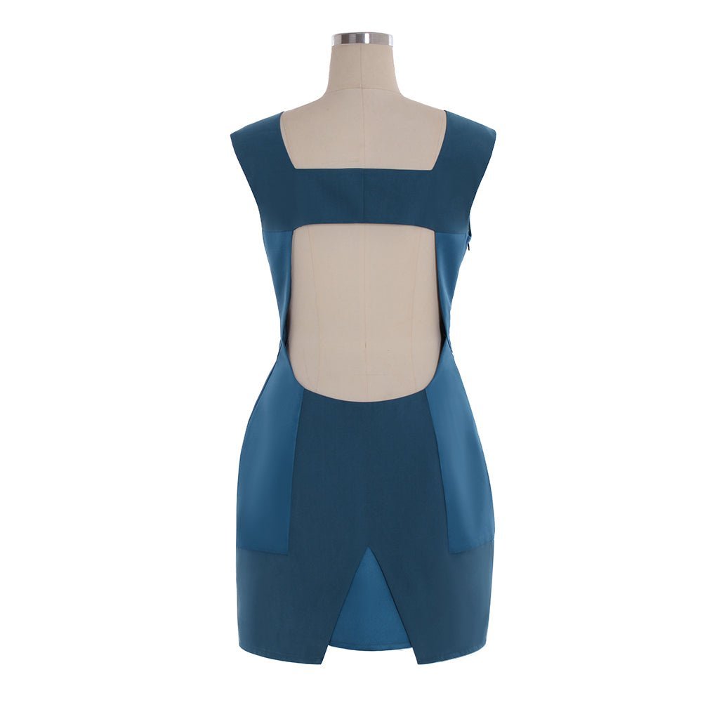 Custom-Made Detroit: Become Human Chloe Cosplay Costume - Blue Dress Full Set-Astricos