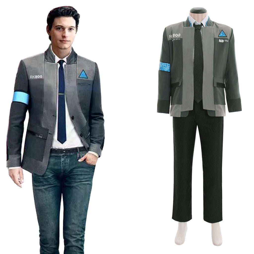 Connor RK800 Cosplay Costume Full Set - Detroit: Become Human Replica Outfit-Astricos