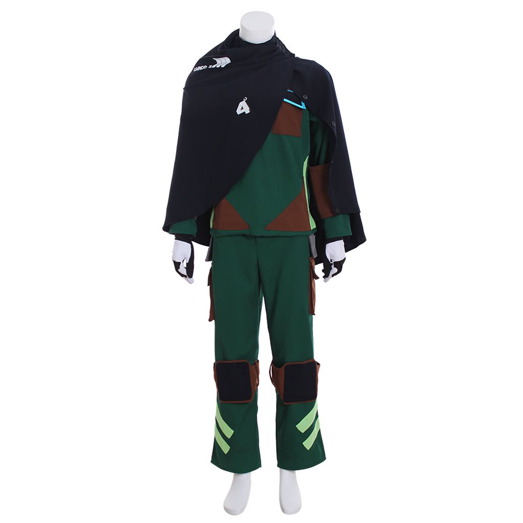 Detroit: Become Human Ralph Cosplay Costume - Green Uniform Full Set for Adult Men-Astricos