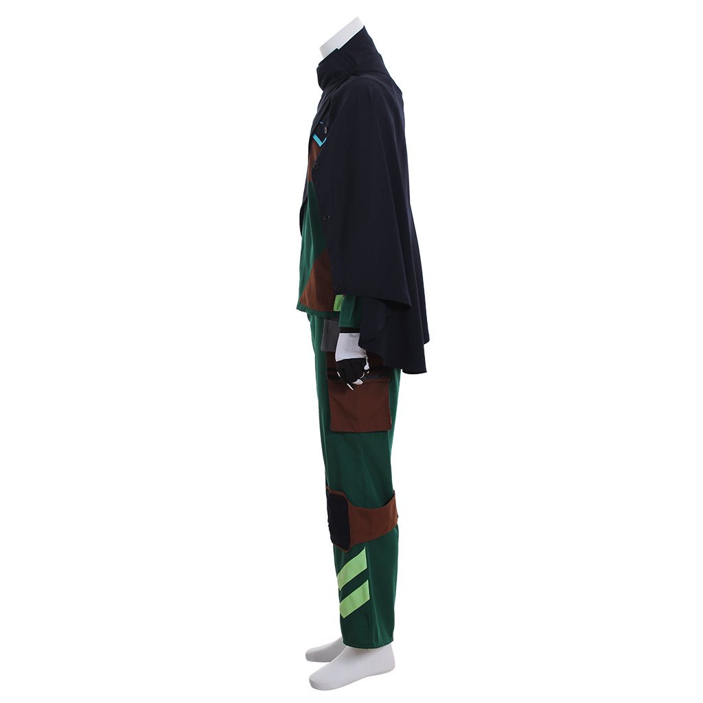 Detroit: Become Human Ralph Cosplay Costume - Green Uniform Full Set for Adult Men-Astricos