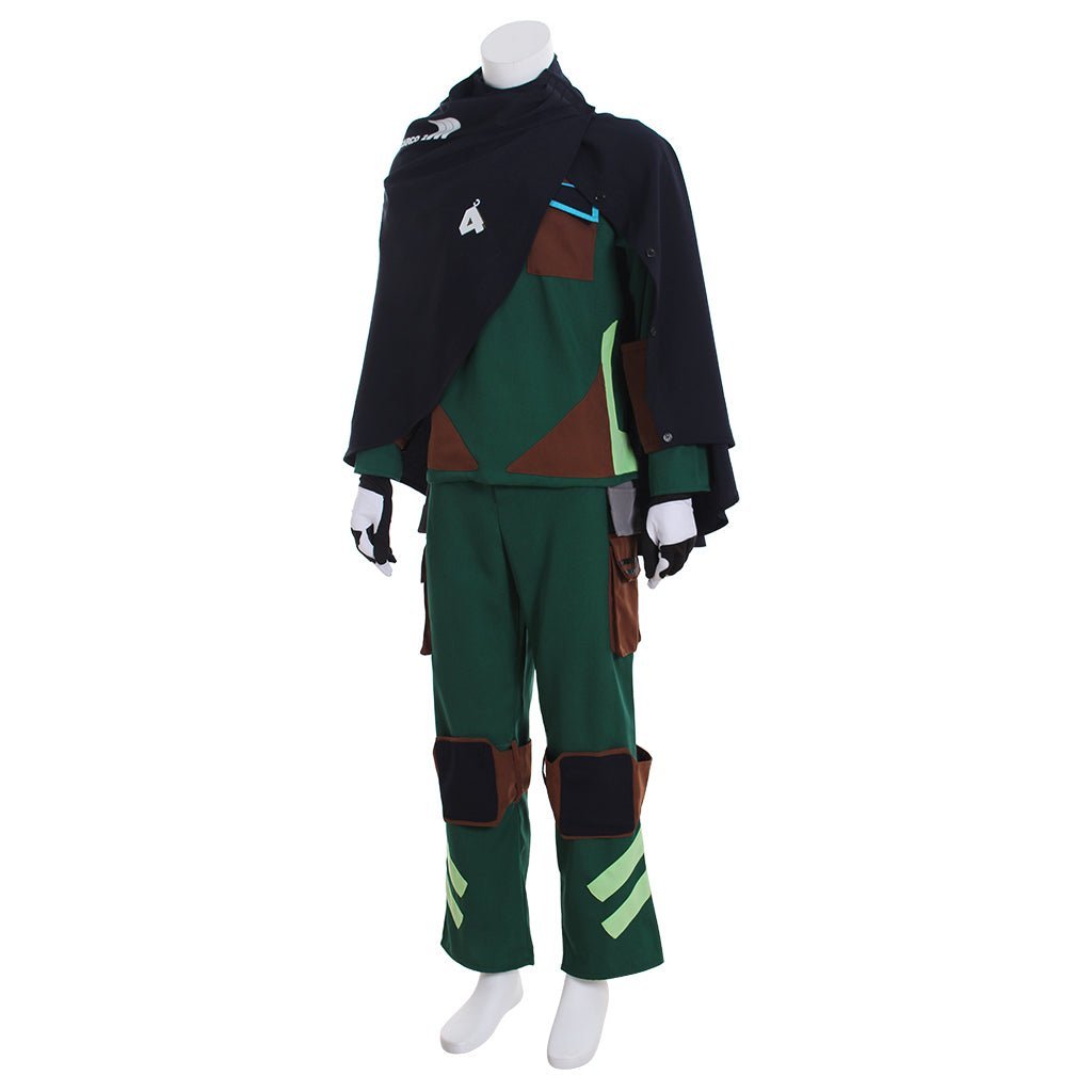 Detroit: Become Human Ralph Cosplay Costume - Green Uniform Full Set for Adult Men-Astricos