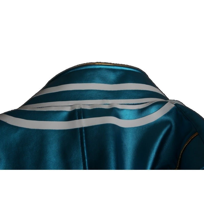 Vergil Cosplay Leather Trench Coat - Devil May Cry 3 Halloween Costume-Astricos