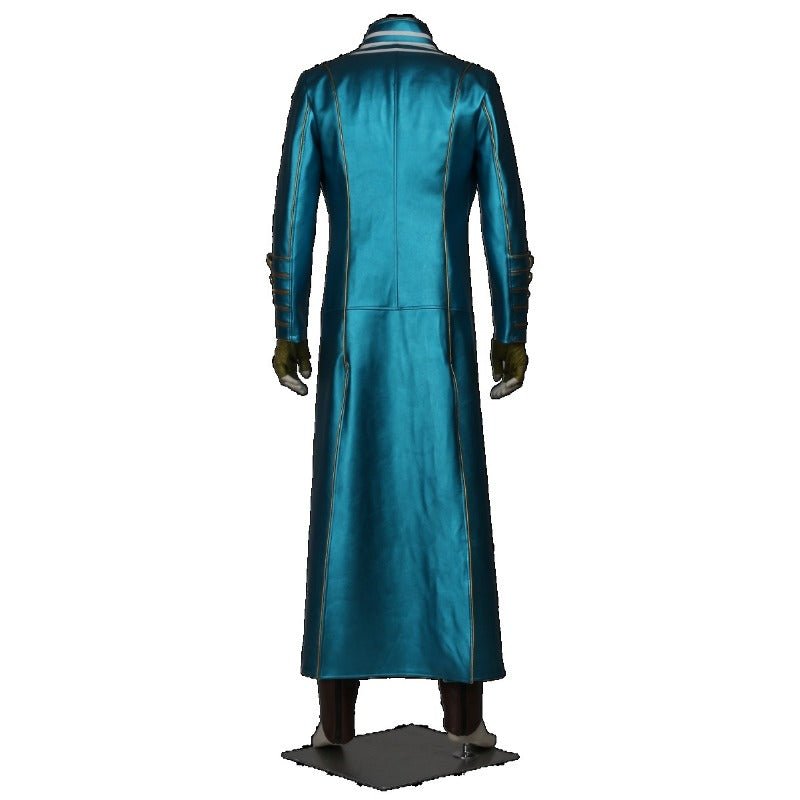 Vergil Cosplay Leather Trench Coat - Devil May Cry 3 Halloween Costume-Astricos
