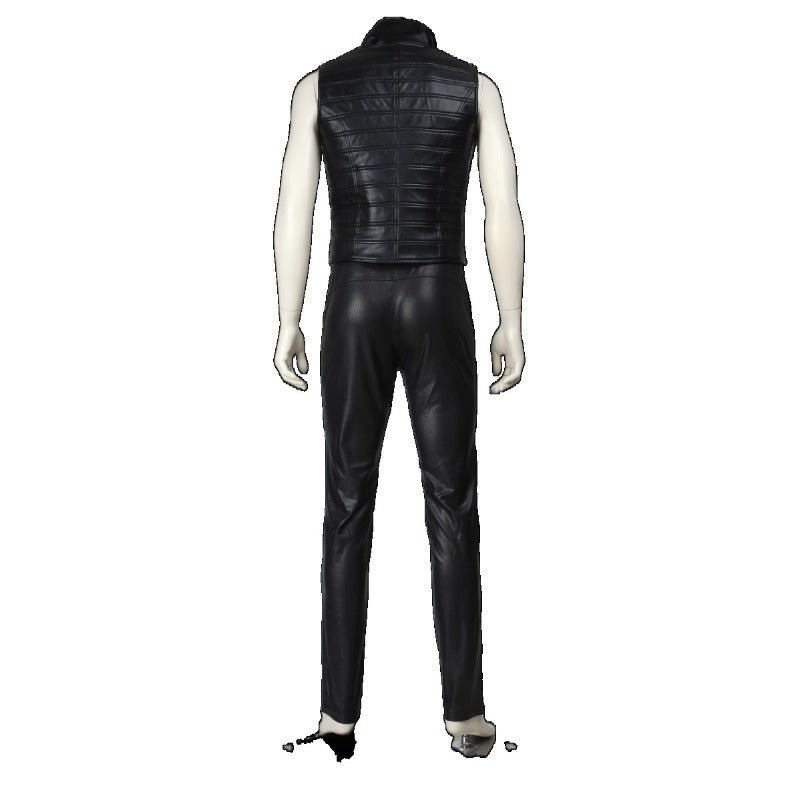 Vergil Cosplay Leather Trench Coat - Devil May Cry 3 Halloween Costume-Astricos