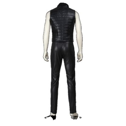 Vergil Cosplay Leather Trench Coat - Devil May Cry 3 Halloween Costume-Astricos