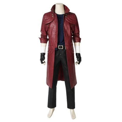 Devil May Cry 5 Dante Cosplay Costume - Premium Halloween Outfit with Shoes | Astricos-Astricos