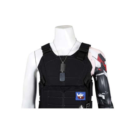 Johnny Silverhand Cyberpunk 2077 Cosplay Costume - Sleeveless Vest Halloween Party Outfit-Astricos