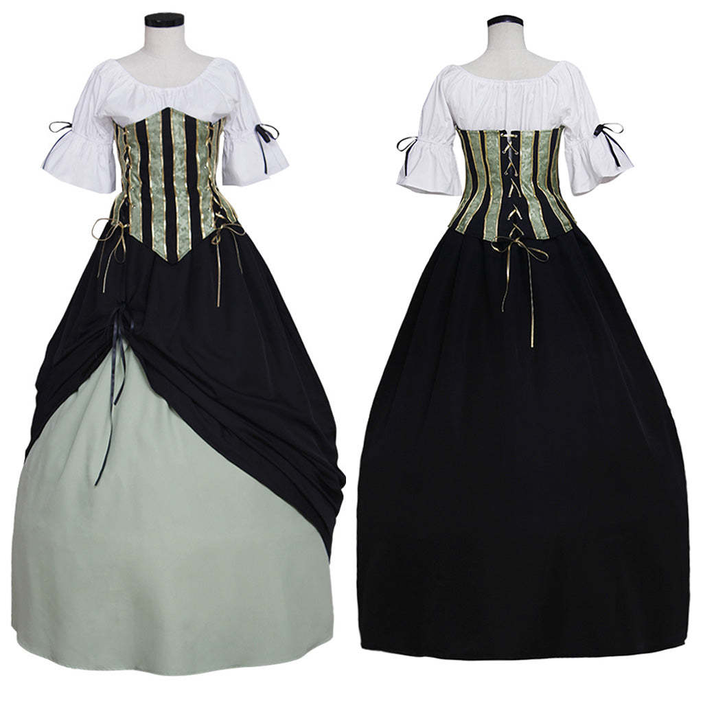 Vintage Europe Medieval Victorian Renaissance Dress for Women - Elegant Cosplay Costume-Astricos
