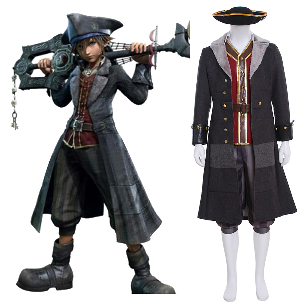 Authentic Kingdom Hearts Sora Cosplay Costume Full Set with Hat – Ultimate Game Cosplay Outfit-Astricos
