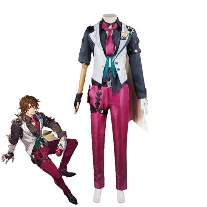 Honkai Star Rail Gallagher Cosplay Costume - Security Officer Outfit for Men Halloween Party-Astricos