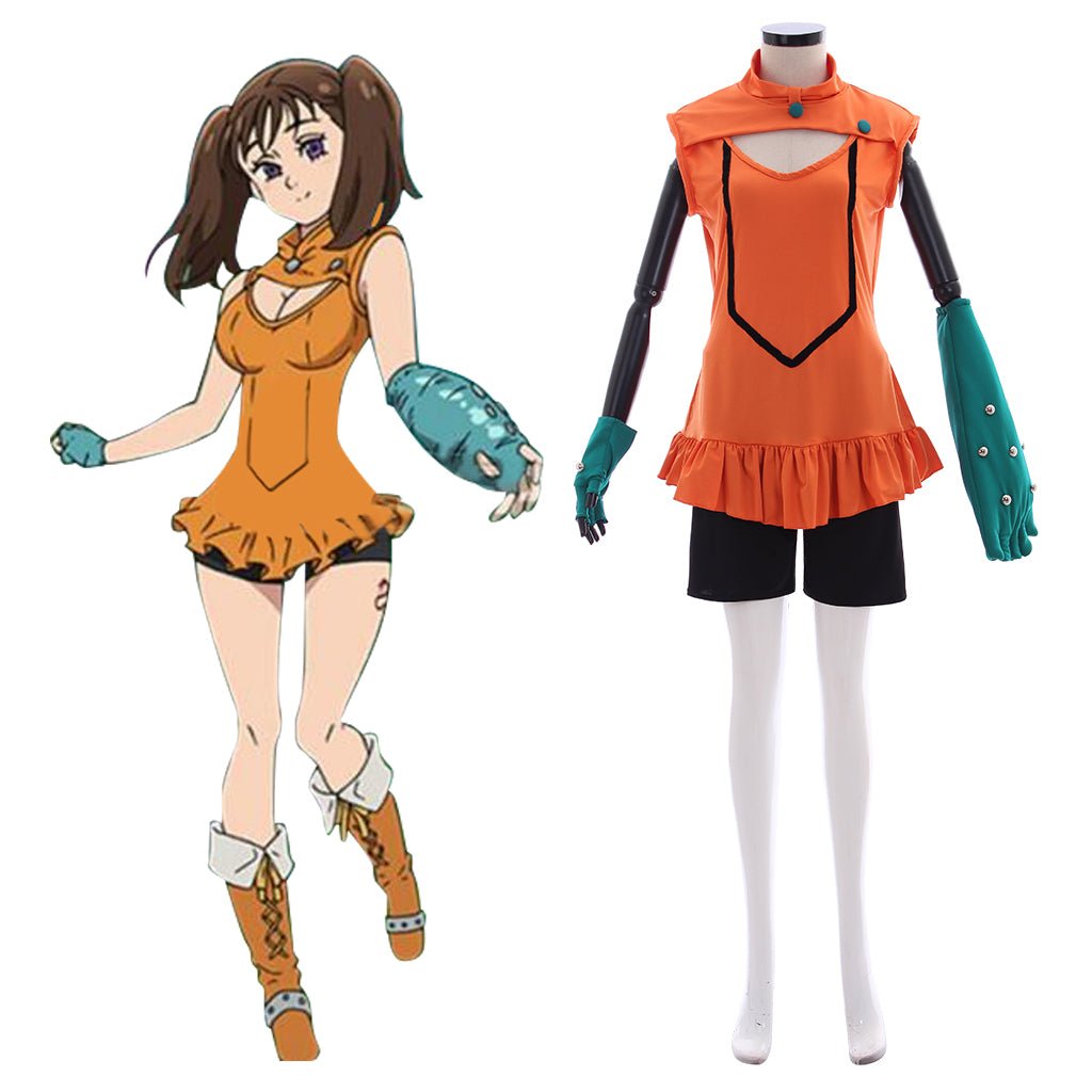 Diane Cosplay Costume - The Seven Deadly Sins Anime Outfit-Astricos