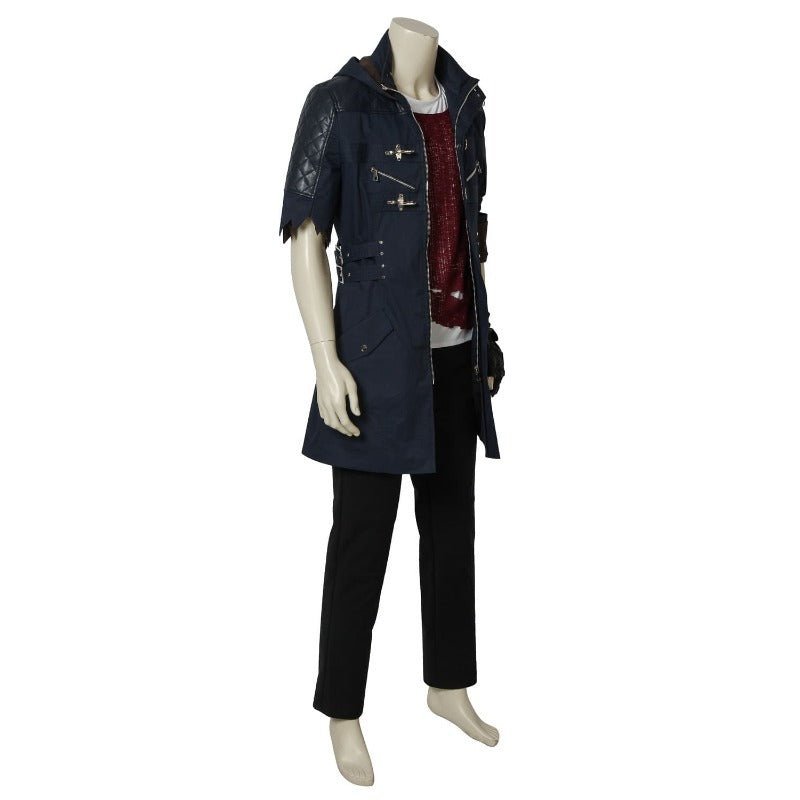 DMC 5 Nero Cosplay Costume - Demon Hunter Long Jacket for Adults | Astricos-Astricos