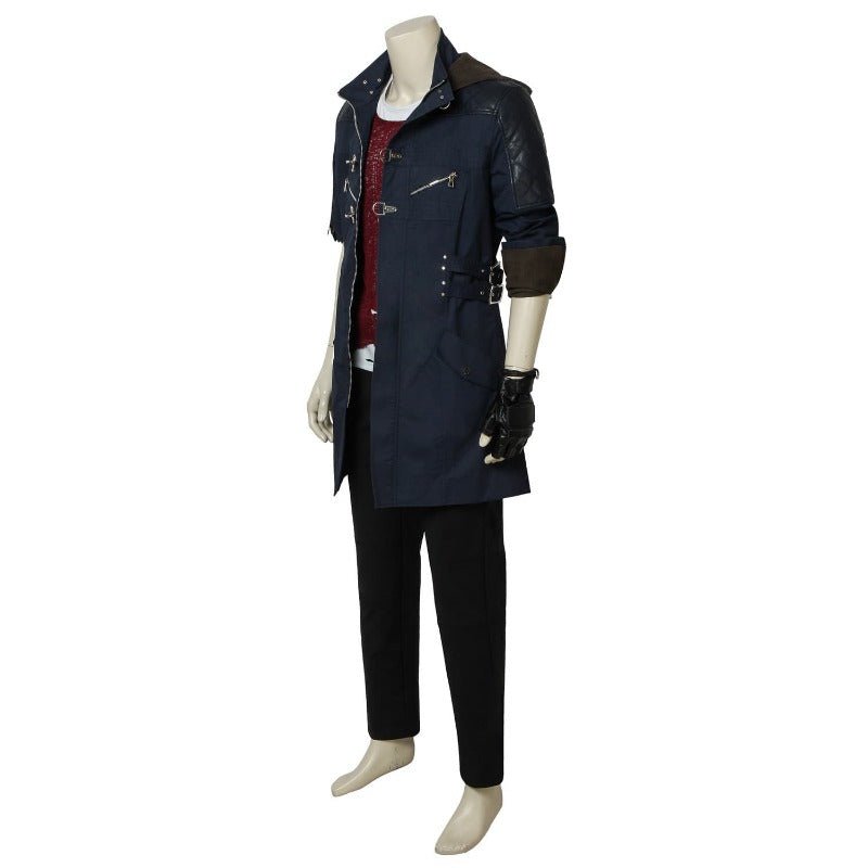 DMC 5 Nero Cosplay Costume - Demon Hunter Long Jacket for Adults | Astricos-Astricos