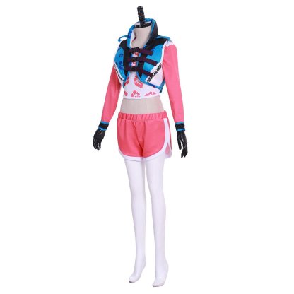 D.Va Hana Song Waveracer Cosplay Costume - Pink Swimsuit Skin from Overwatch | Astricos-Astricos