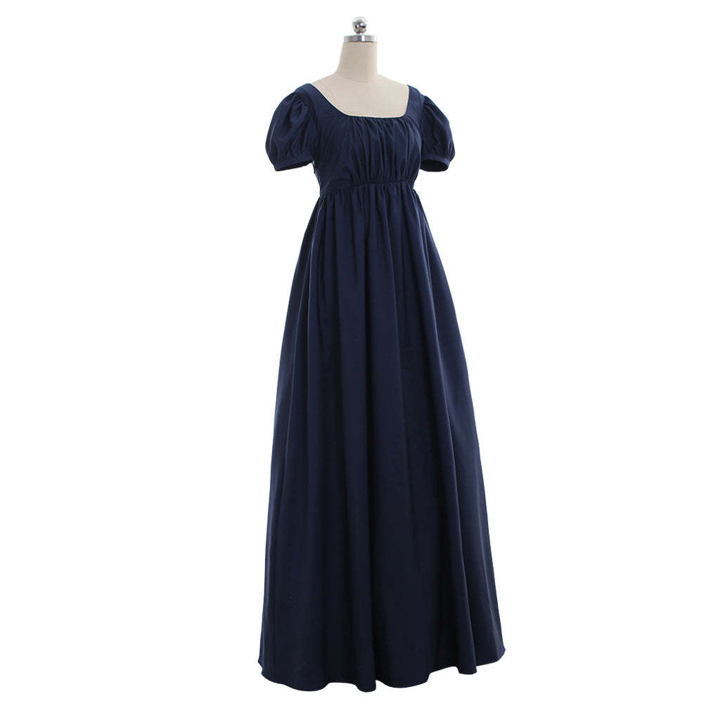 Regency Purple Medieval Renaissance Dress - Noble Tea Party Gown for Women-Astricos