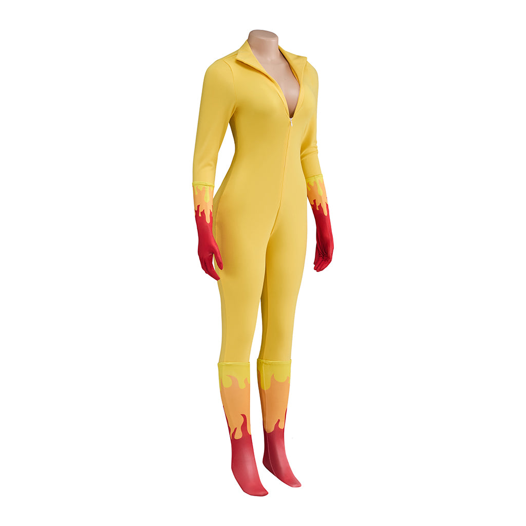 Firestar Cosplay Costume – Amazing Friends Angel Superhero Bodysuit | Astricos-Astricos