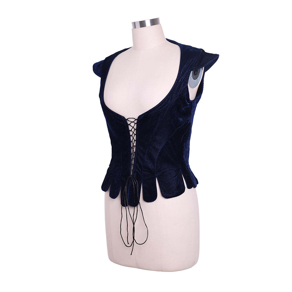 Vintage Medieval Princess Dress - Victorian Corset Tudor Queen Forest Vest | Astricos-Astricos