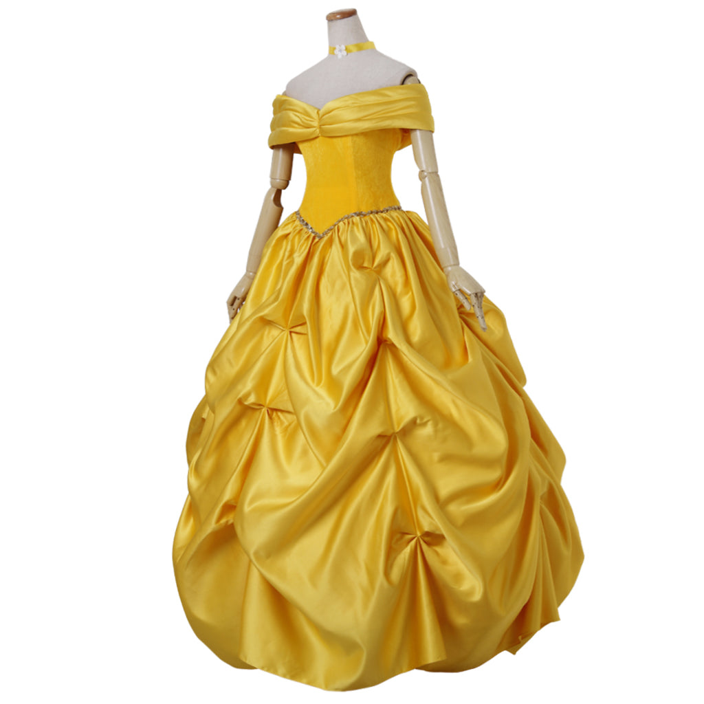 Beauty and the Beast Belle Cosplay Costume | Princess Dress for Halloween & Cosplay-Astricos