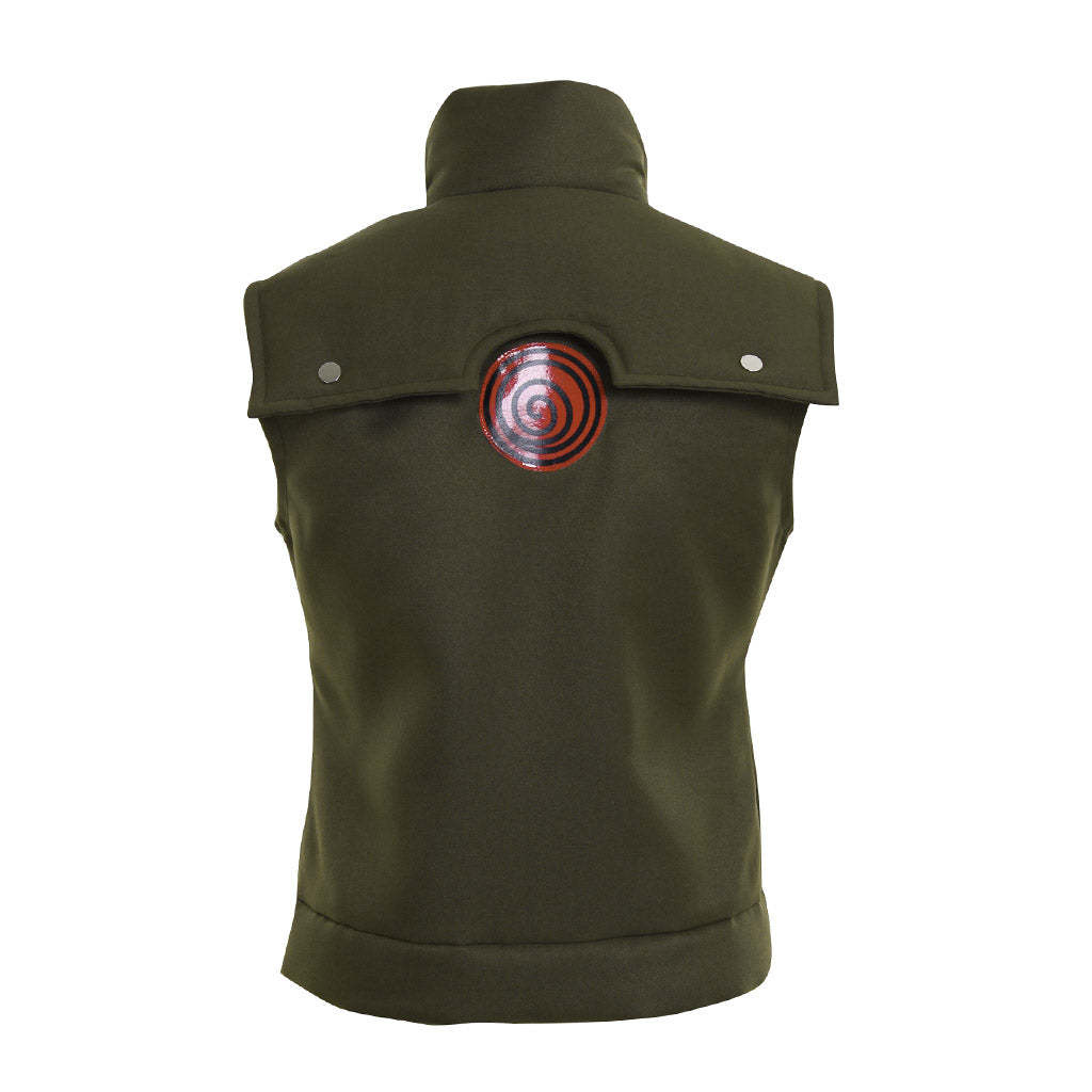 Naruto Hidden Leaf Village Vest - Green Kakashi Hatake Cosplay Costume-Astricos