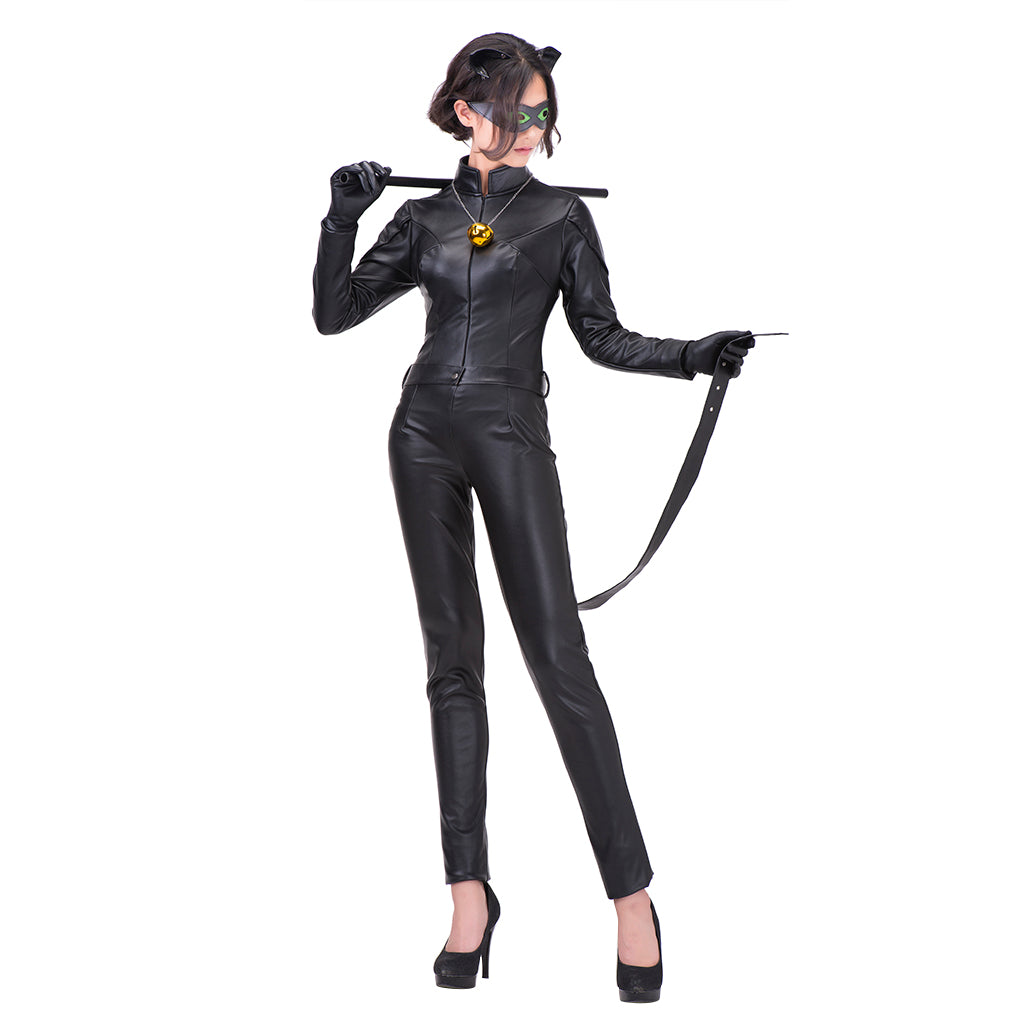 Authentic Miraculous Ladybug Cat Noir Black Jumpsuit Costume | Astricos-Astricos