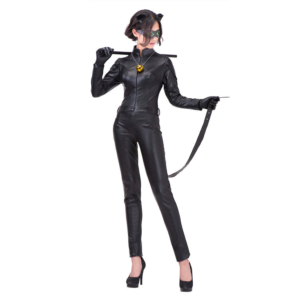Authentic Miraculous Ladybug Cat Noir Black Jumpsuit Costume | Astricos-Astricos