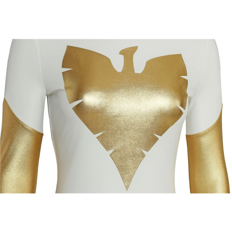 Phoenix X-Men Pearl White Spandex Cosplay Costume - Official Movie Replica-Astricos