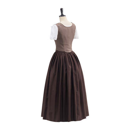 Outlander Brown Suit Skirt Cosplay Costume – Authentic & Detailed Replica for Fans-Astricos