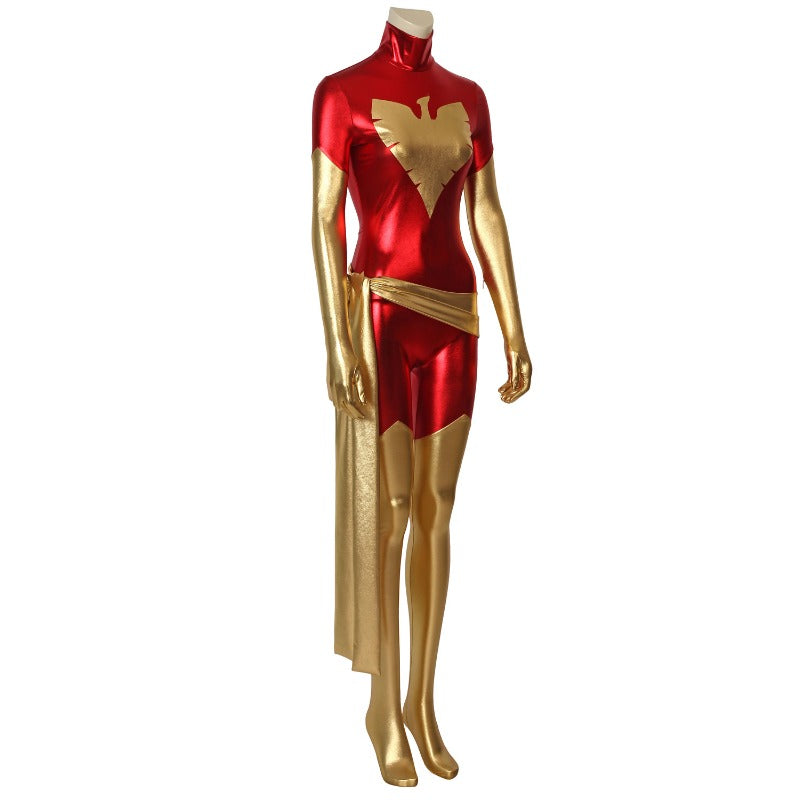 Women X Phoenix Jean Grey Superhero Cosplay Bodysuit Costume for Halloween & Comic Con | Astricos-Astricos