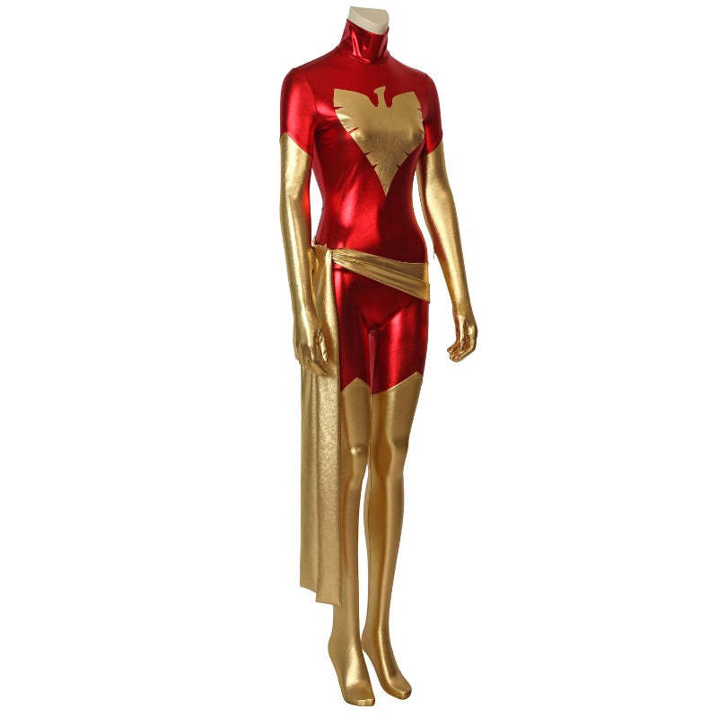 Women X Phoenix Jean Grey Superhero Cosplay Bodysuit Costume for Halloween & Comic Con | Astricos-Astricos