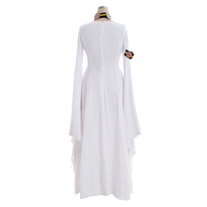 Medieval White Robe Dress for Renaissance, Regency & Tudor Themed Events | Astricos-Astricos