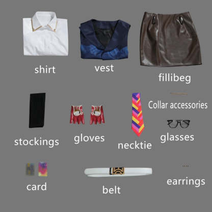 Valorant Women’s Cosplay Costume - Uniform Shirt, Vest & Skirt Set for Halloween & Parties-Astricos