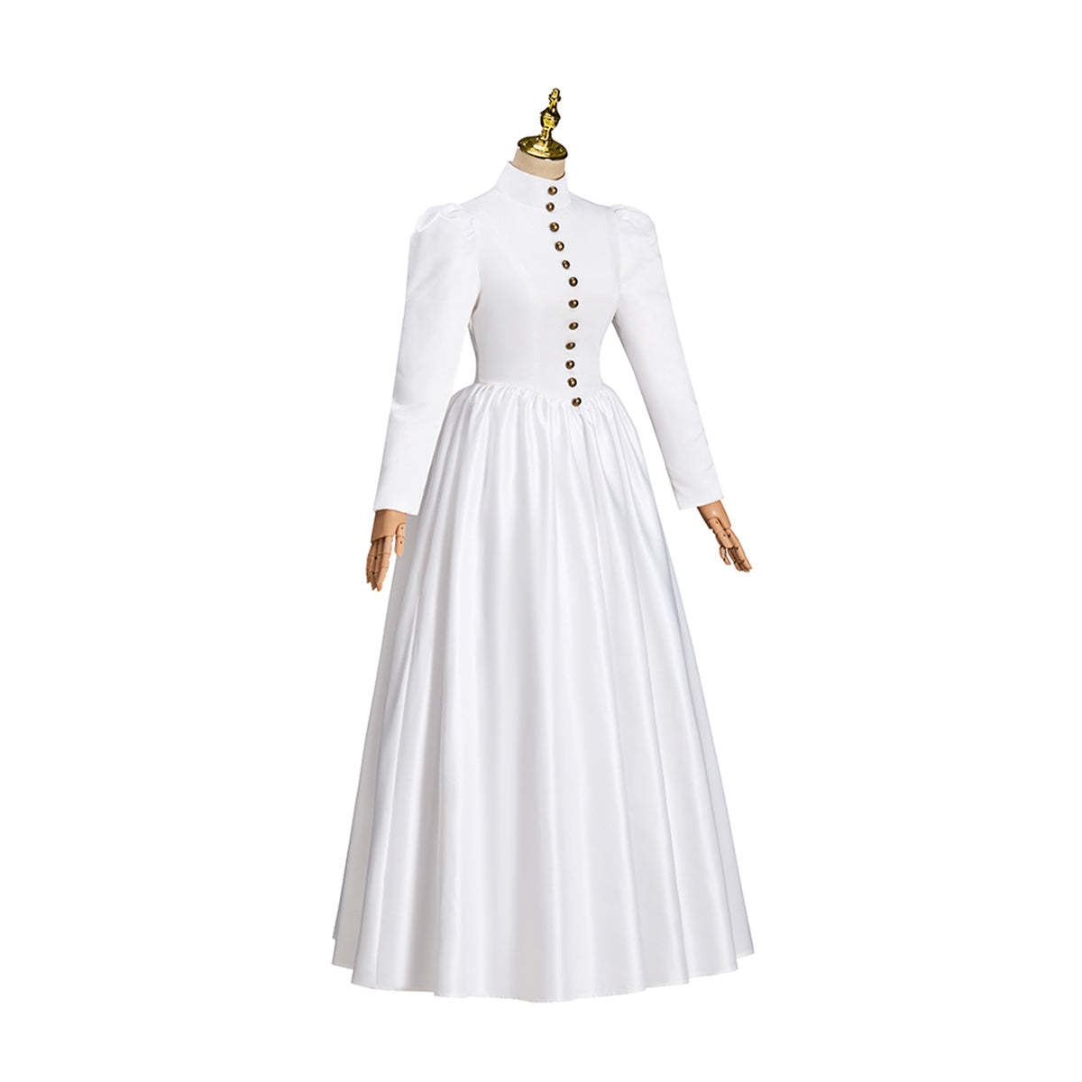 Victorian White Dress Cosplay Costume – Elegant Gothic Lolita Renaissance Outfit-Astricos