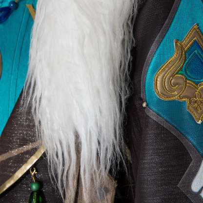 Honkai Star Rail Aventurine Cosplay Costume Wig & Earrings Set | Authentic Game Cosplay Accessories-Astricos